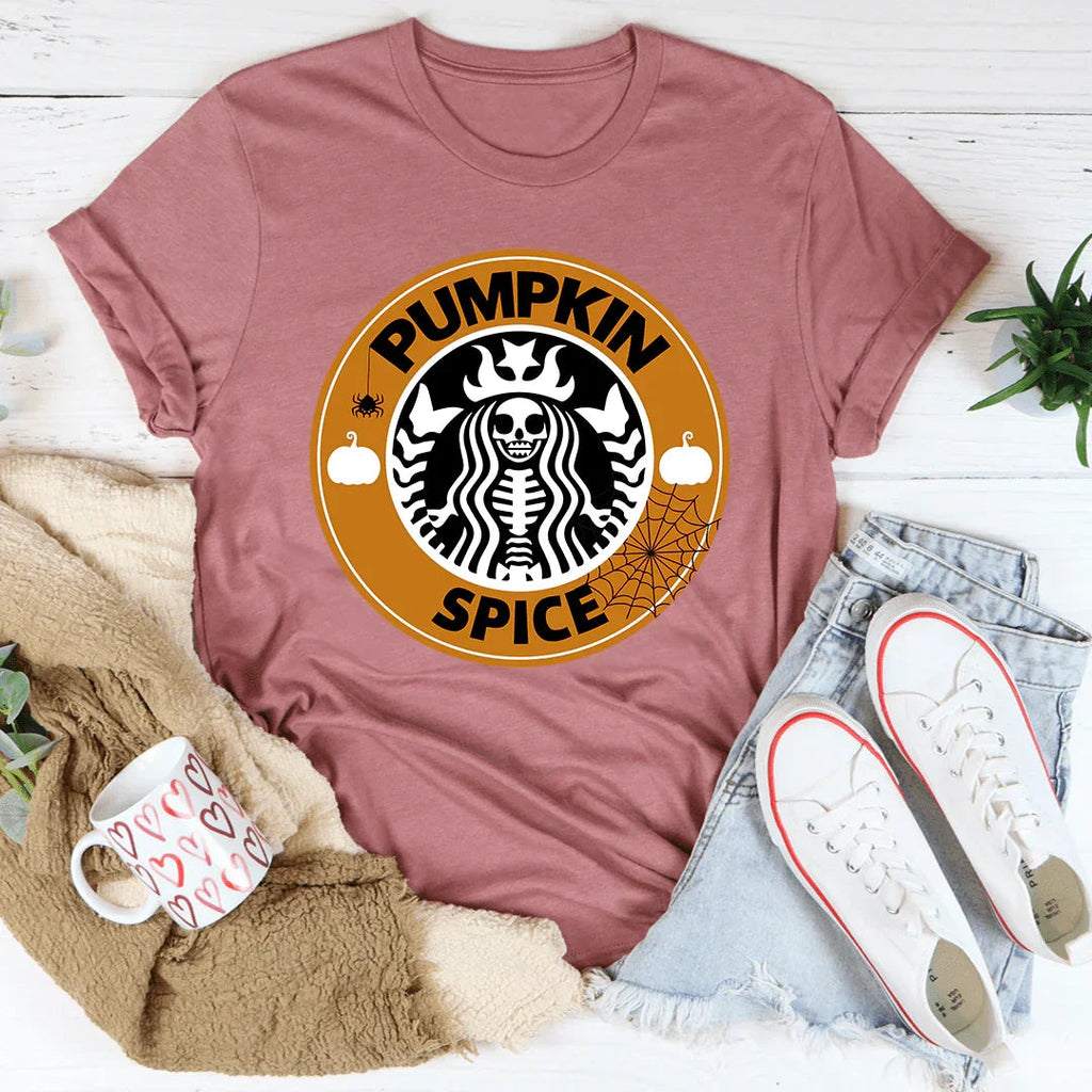 Pumpkin Spice Halloween Tee | Funny Fall Graphic Tee for Women